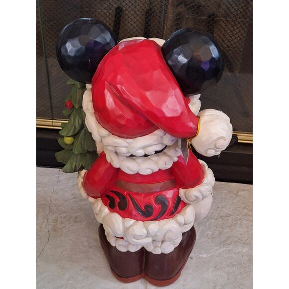 JIM SHORE 17” inch Mickey Mouse Old St. Mick Christmas Holiday Greeter By Disney - Picture 11 of 13